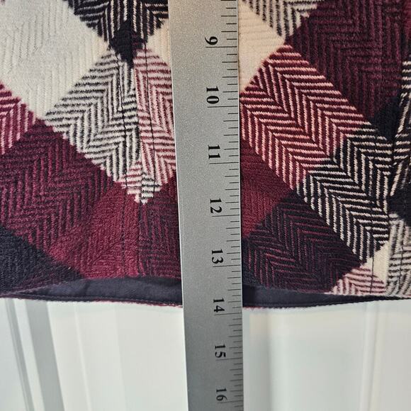 Free People Mini Skirt Womens Small Red Twiggy Herringbone Y2K Clueless Preppy - Picture 5 of 9